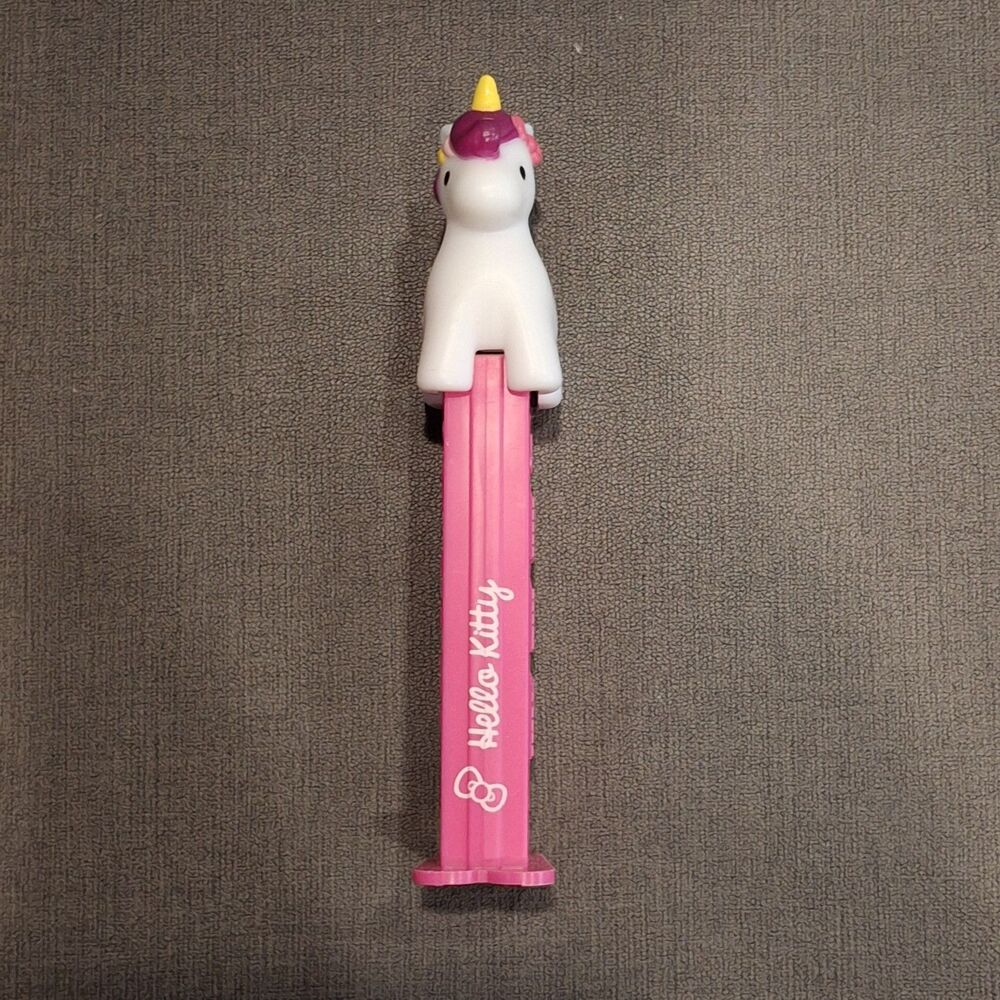 Hello Kitty Unicorn PEZ Dispenser Pink Stem With Feet
